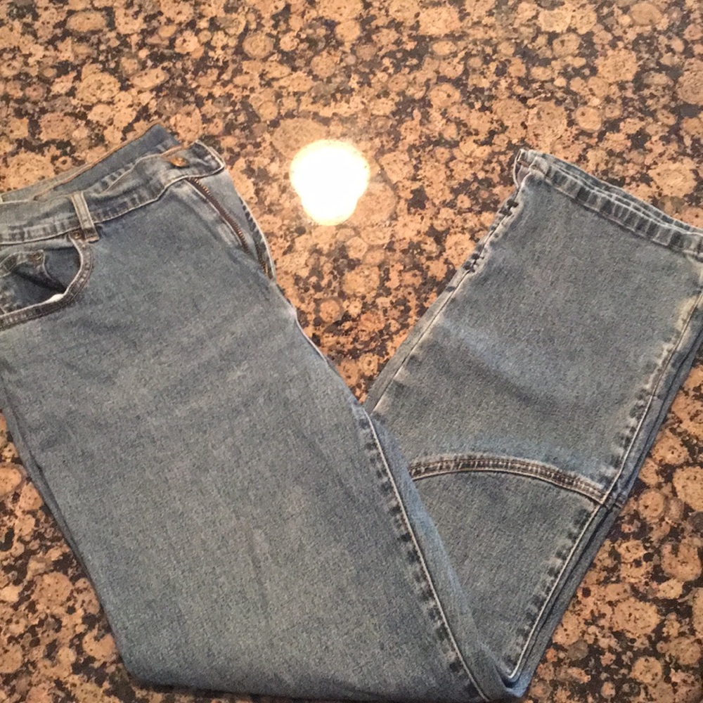 Diane Gilman blue denim ankle length jeans